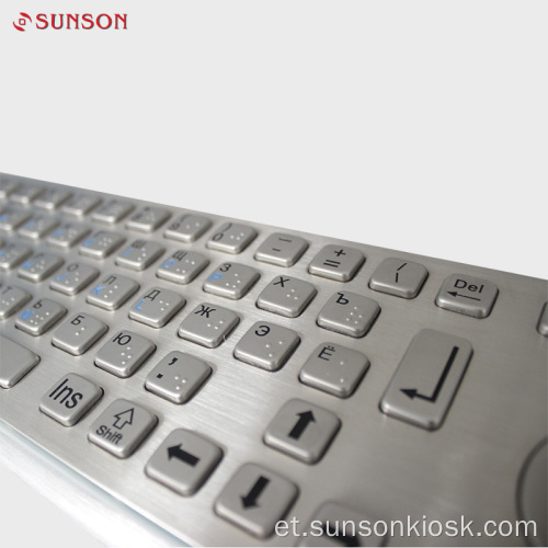 Rahutuste vastane infokioski metallist klaviatuur